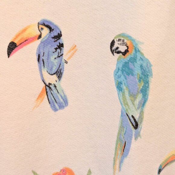 The Nutter Chubbies Ambassador Mens Size L Tropical Birds Pullover Sweatshirt - Picture 8 of 10